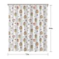 thumbnail image 5 of White Fairy Cottage Princess Pattern Shower Curtain 72"x84" ,Bathroom Decorative Shower Curtains Set with 12 Hooks,Modern Waterproof Washable Shower Curtain, 5 of 6