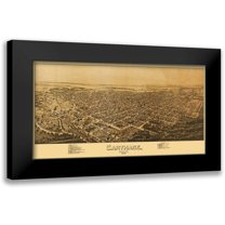 Fowler 14x9 Black Modern Framed Museum Art Print Titled - Carthage Missouri - Fowler 1891