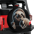 thumbnail image 3 of Lotusprinthandmade Funny Sloth Spare Tire Cover With Backup Camera Hole 6 Sizes, 3 of 7