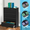 thumbnail image 2 of Garvee Filing Cabinets with 4 Drawers, Metal Storage Cabinet W/Lock and Key for Organization Hanging Letter/Legal/A4/F4 Size, Black, 2 of 6
