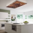 thumbnail image 3 of Brown Marble Magnetic Fluorescent Light Covers for Ceiling Lights 2x4Ft,Ombre Abstract Striped Mottled Aesthetic Office Classroom Kitchen Drop Ceiling Light Covers Lighting Filters Shade Panel 4Packs, 3 of 9