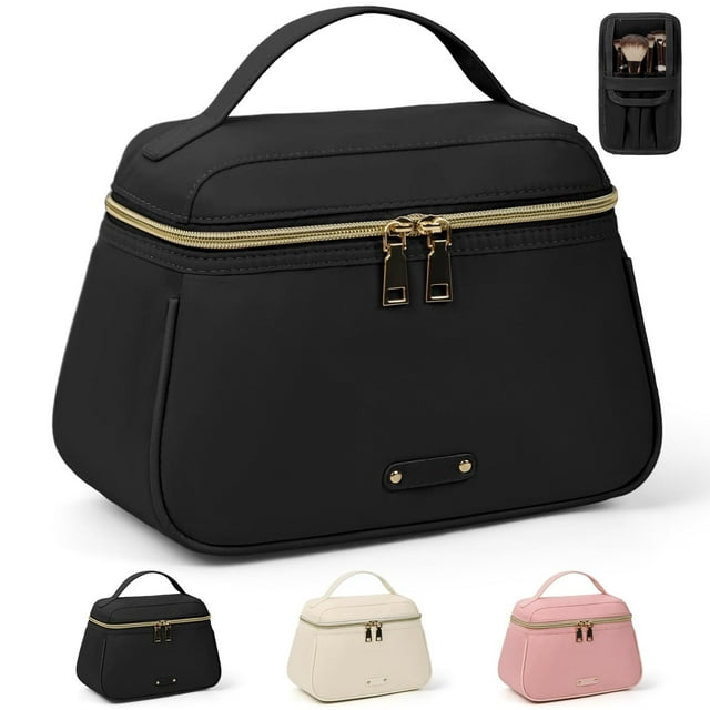 Bolsa de Cosmeticos de Viaje Para Mujer,Bolsa Cosmetiquera Con Asas,Neceser de Viaje Impermeable,Multifuncional Bolsa de Maquillaje Portátil,Makeup Bag de Gran Capacidad