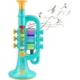 thumbnail image 1 of Cestmall Trompeta Juguetes, Trompeta de Cuerno Con Música Trompeta Portátil Para Niños Juguete Trompeta de Plástico Con Instrumento Musical Iluminado, Trompeta de Juguete Regalo Para Chi, 1 of 4