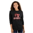 thumbnail image 3 of I Love Halloween Spooky Macabre Long Sleeve TShirt Men Women Brisco Brands S, 3 of 6