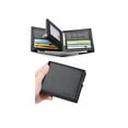 thumbnail image 1 of Cartera De Cuero Con Monedero Cierre Para Hombre Minimalista Xtellar Color Negro, 1 of 4