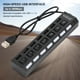 thumbnail image 4 of Estación De Acoplamiento USB Hub De 7 Puertos ANGGREK Negro 7 Interruptores De Alimentación Independientes 480 Mbps, 4 of 7