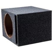 Car Audio Single 12 Vented Subwoofer Stereo Sub Box Ported Enclosure 5/8 MDF
