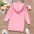 thumbnail image 2 of PatPat Girls Dresses Unicorn Oversized Sweatshirt Hoodie Dress Pink Size 5-12, 2 of 6