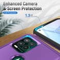 thumbnail image 6 of Compatible for Moto G Stylus 5G Case,Hard Back & Soft TPU Dual Layer Design,Slim Cover,Anti-Scratch Phone Case,Full Body Shockproof Protective for Moto G Stylus 5G 2021 Case (Purple), 6 of 13