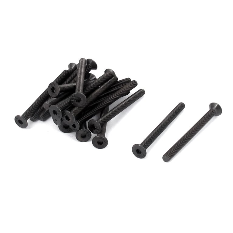 Uxcell M3x6mm 316 Stainless Steel Flat Head Socket Cap Screws - 30 Pieces