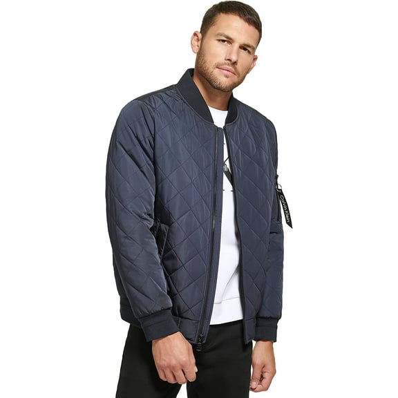 Calvin Klein Men's Flight Jacket (True Navy,M)