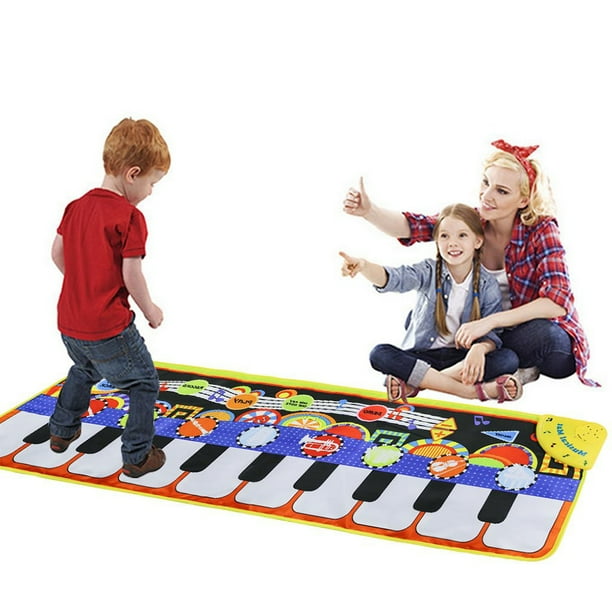 Piano Music Mat, Music Dance Mat Keyboard Play Mat with 19 Keys Piano