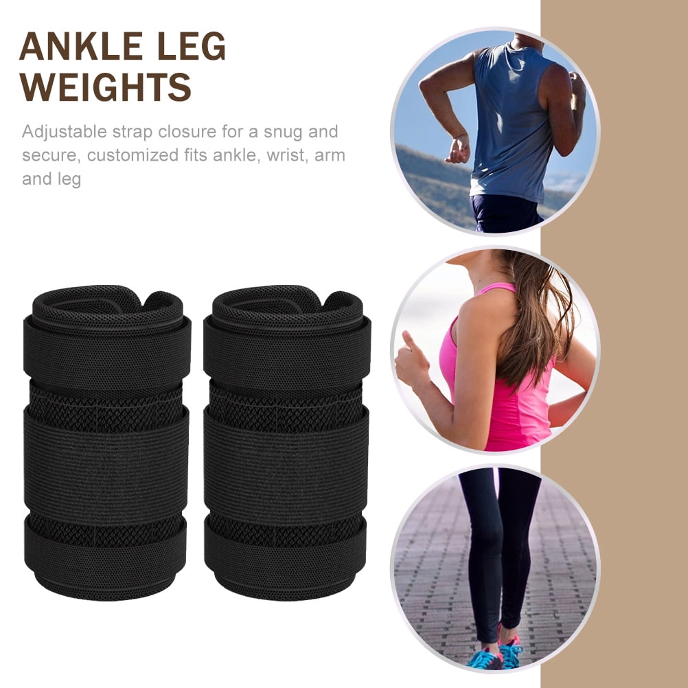LABSERRON Leg Weights Ankle Leg Weights Black 1 Set