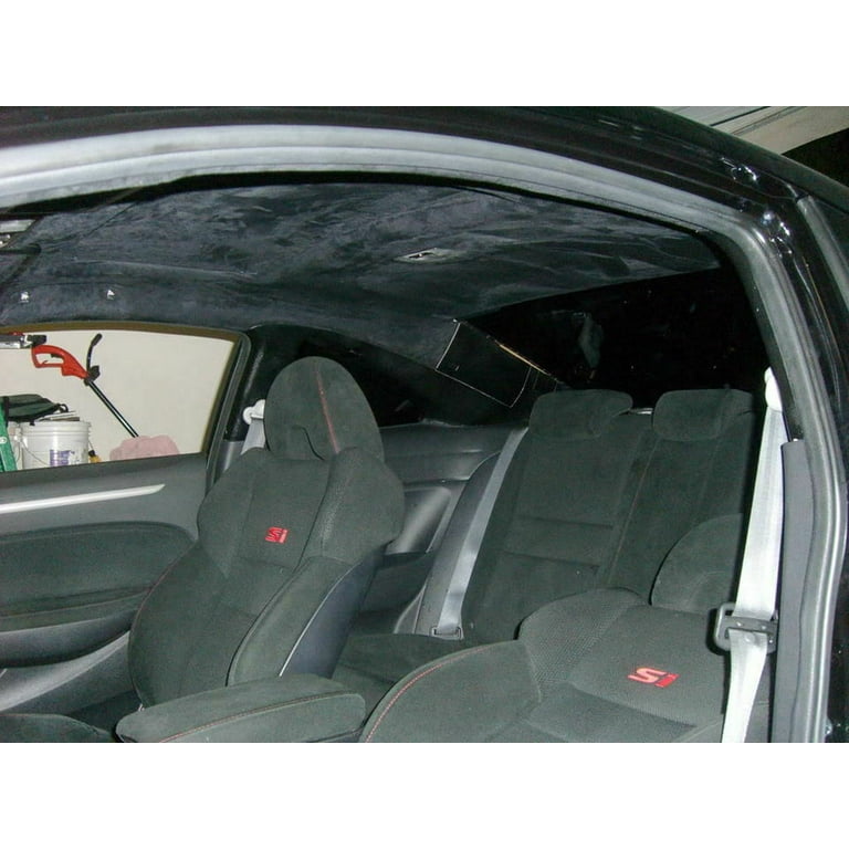 QIQIANG Headliner Replacement Suede Headliner Alcantara Fabric Alcantar  (Grey, 96“x67)