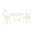 thumbnail image 2 of Juego de 3 sillas de mesa de café en miniatura para casa de muñecas, 1/12, elegante adorno de jardín de hadas para micropaisaje, casa de muñecas, 2 of 8