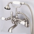 thumbnail image 1 of Water Creation F6-0009-02-CL Robinet de Baignoire Classique Réglable au Centre - Nickel Brossé et Gris, 1 of 1