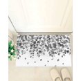 thumbnail image 4 of Shag Bath Rugs Gray Eucalyptus Leaves Watercolor Leaf Plush Soft Fluffy Doormat Floor Carpet,Non-Slip Living Room Bedroom Kitchen Entryway Door Mats Country Botanical, 4 of 6