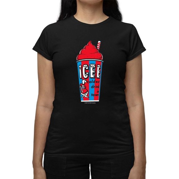 Classic Cup Design - Retro ICEE 'Coldest Drink In Town' Graphic Women's T-shirt