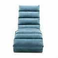 thumbnail image 2 of Linen Massage Chaise Lounge Indoor with Remote Control,Ergonomic Electric Massage Long Lounger with 5 Modes for Office, Living Room,Bedroom (Blue), 2 of 5