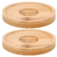 thumbnail image 1 of posavasos giratorios de bambú para vasos de whisky, vino y bar., 1 of 7
