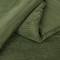 thumbnail image 6 of Lush Decor Arden Ribbed Corduroy Comforter 3 Piece Set King/ Cal King Olive - Green Bedding Set - Soft Velvet Comforter - Plush Bedding - Retro Decor, 6 of 11