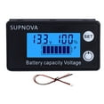 thumbnail image 3 of Indicador capacidad la batería DC 8-100V LCD Medidor voltaje digital (temperatura alarma) Azul, 3 of 5