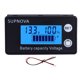 thumbnail image 3 of Indicador capacidad la batería DC 8-100V LCD Medidor voltaje digital (temperatura alarma) Azul, 3 of 5
