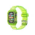 thumbnail image 1 of Compatible avec Apple iWatch Étui de Protection, Femmes Hommes Bracelet de Remplacement Doux Transparent pour Apple Watch (Jaune Transparent, 42/44mm), 1 of 6