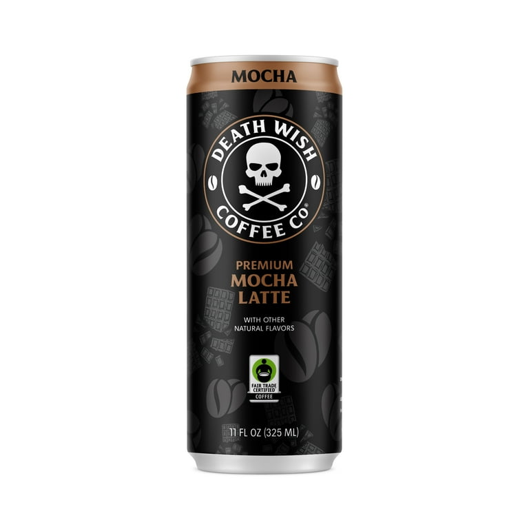 Death Wish Coffee Co., Premium Mocha Latte, 100% Colombian Cold