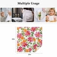 thumbnail image 4 of Pink Orange Floral Cloth Napkins, Spring Blossom Botanical Flowers Washable and Reusable Dinner Napkins Set of 6, Table Napkin for Kitchen Party Birthday Wedding Hotel Housewarming 20"x20", 4 of 8