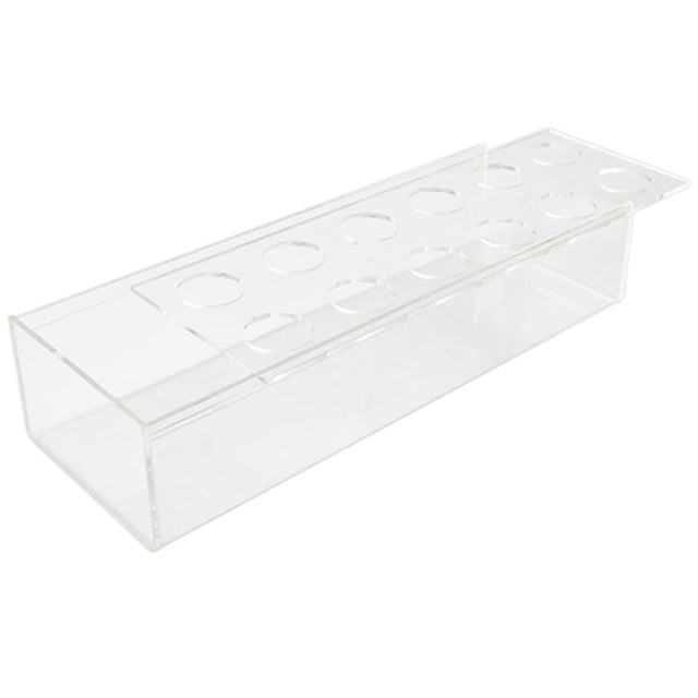 Florero de AcríLico Transparente 12 Agujeros Centro Mesa Floral Rectangular para Comedor Moderno