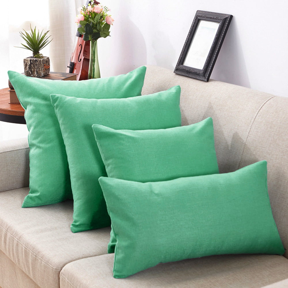 Rectangular Cushion Cover Cotton Linen Pillow/Case Sofa Pillowcase Home Decor