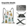 thumbnail image 6 of Kdxio Colorful Insects Print Drawstring Backpack Bag,Waterproof Draw String Back Sack, Gym Drawstring Bags Swim Bag For Unisex, 6 of 9