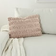 thumbnail image 4 of Nourison Life Styles Woven Stripes Blush Decorative Throw Pillow , 14"X20", 4 of 5