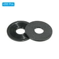 thumbnail image 3 of Uxcell M5 Nylon Flat Washer, 200 Pack 5mm ID 15mm OD 1mm Thick Sealing Spacer Gasket Ring, Black, 3 of 6