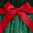 thumbnail image 4 of Christmas Girls Dresses Toddler Children Girls Christmas Long Sleeve Prints Bowknot Dresses Clothes Christmas Children's Clothing Holiday Gifts 4 Years-5 Years, 4 of 7