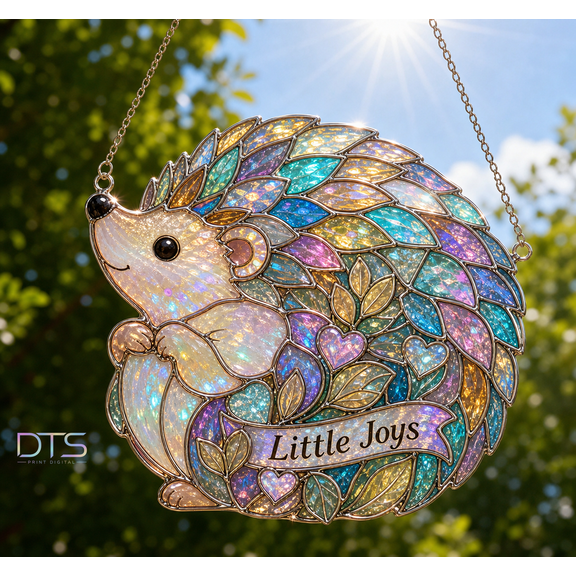 Hedgehog Suncatcher Acrylic Window Hanging Gift, Little Joys Sun Catcher