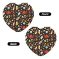 thumbnail image 2 of Kdxio Seafood And Drinks Pocket Mirror, 1X/2X Travel Makeup Mirror 2-Sided Folding Small Mirror Portable Double-Sided Magnifying Cosmetic Mirror for Gift-Heart Shape, 2 of 9