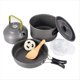 thumbnail image 1 of Juego Cocina para Acampar, Utensilios Cocina para Acampar, Juego Utensilios Cocina para Exteriores, Ollas, Platos para Turistas, Tetera Portátil Viaje, Vajilla para Picnic, 1 of 5