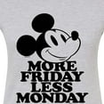 thumbnail image 3 of Disney - Mickey & Friends - More Friday Less Monday - Juniors Fitted Graphic T-Shirt, 3 of 5