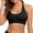 Black, variant on Njagoc3 Women's Cross Back Sports Bra, Medium Impact Wireless Workout Bra for Gym Yoga