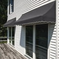 thumbnail image 2 of Awntech 5.38 Ft Nantucket Curved Slope Fixed Awning Canopy (64.5in x 31in x 24in), Gunmetal, 2 of 3