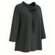 thumbnail image 4 of Blusa George para Mujer, Manga 3/4 Negro Talla G, 4 of 4