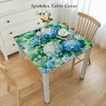thumbnail image 2 of BANET  Square Tablecloth, Blue Floral Table Cloth for Square Table, Waterproof Spring Tablecloth Wrinkle Free for Patio, Card Table, Party Decor White, 2 of 7