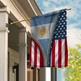 thumbnail image 4 of Zipper Flag American Show Argentine Flag USA Argentina Patriotic Root Garden Flag, Double-Sided Decorative Outdoor Flag, Patriotic Polyester Yard Flag 12 x 18 in, 4 of 5