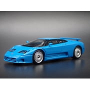 Open Box 1991-1995 BUGATTI EB110 GT SUPER CAR BLUE 164 SCALEDIORAMA DIECAST MODEL CAR