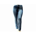 thumbnail image 3 of Jack David Plus Size Women's Stretch Premium Denim Black/Blue Jeans Skinny Pants 39469MS, 3 of 3