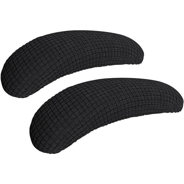 Nvzi Office Chair-Arm Cover Stretchable Water Resistant Spandex Stretch Jacquard Computer Chair Slipcover for Desk Chairs Arm Black