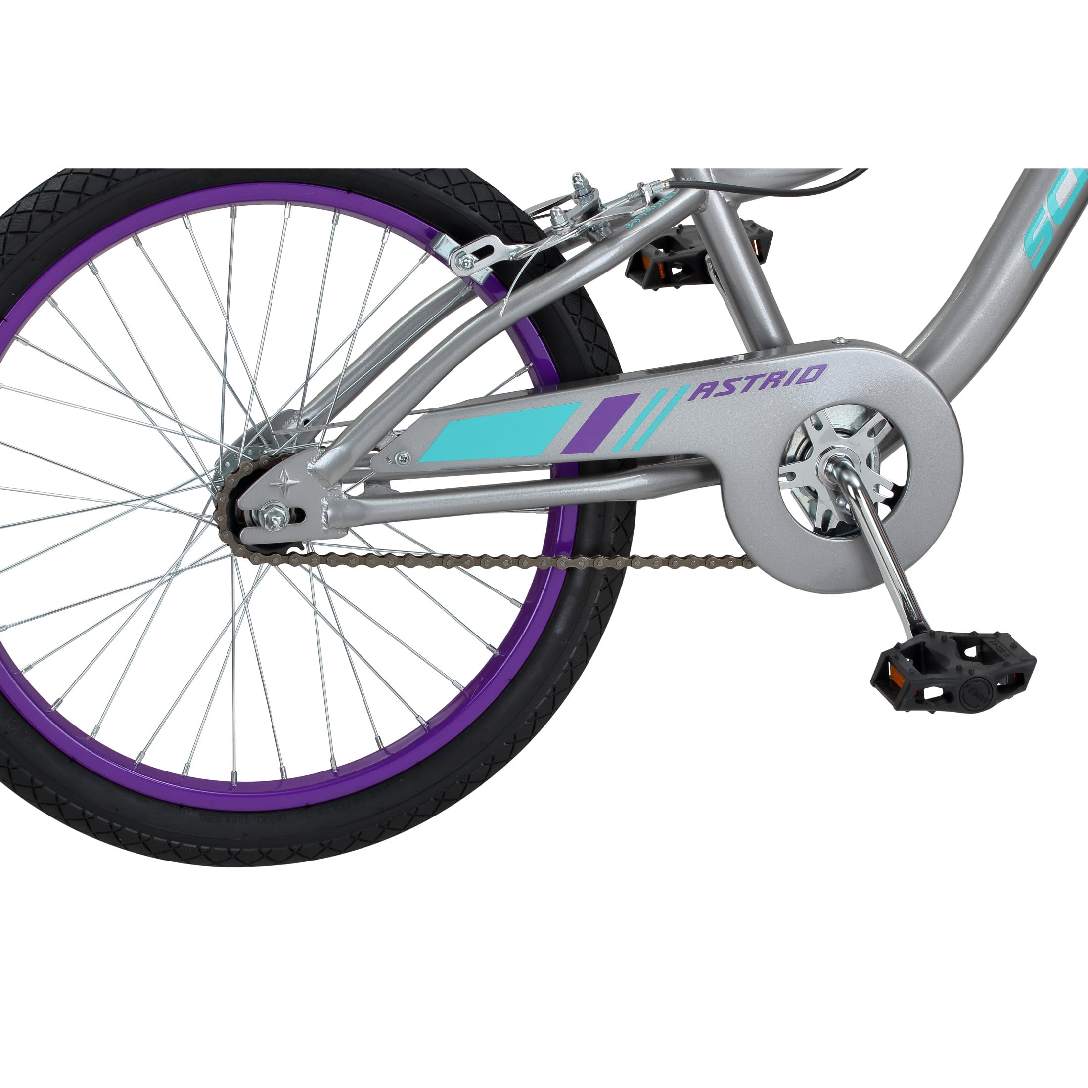 Schwinn Astrid Kids Bike, 20 Inch Wheel, Single Speed, Grey
