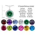 thumbnail image 3 of Switch-It Gems� Interchangeable Simulated Emerald Pendant Necklace Set with 12 Round 10mm Simulated Birth Months Include, 3 of 9